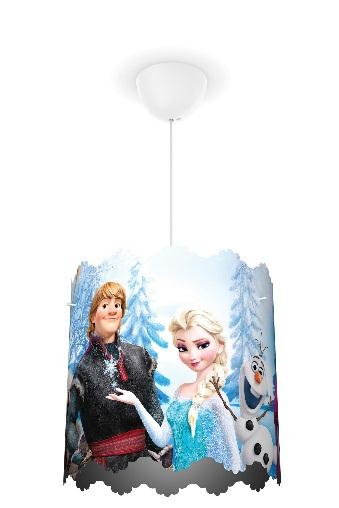 Lampa wisząca Frozen Plastikowy cień z wycięciami Ta lampa wisząca Philips / Disney Frozen z szalonymi wycięciami, rzuca zabawne wzory na ściany