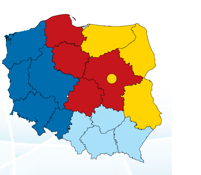 Enterprise Europe Network w Polsce (1) 30 ośrodków, co najmniej 1 w każdym województwie,