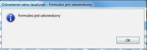 Na początku należy się upewnić, że formularz został zatwierdzony (czyli poprawnie wypełniony), po raz ostatni naciskając przycisk Zatwierdź.