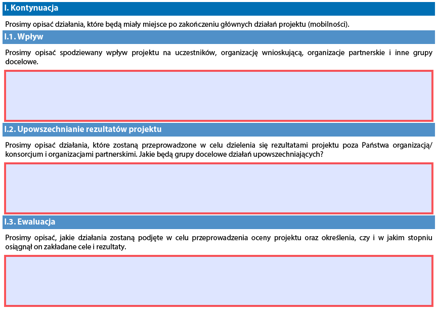 Przy opisywaniu spodziewanego wpływu, wnioskodawcy powinni określić dane ilościowe, tzn. do ilu osób zamierza dotrzeć organizacja podczas realizacji projektu.