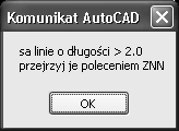 Wykonano wiele programów wykrywających błędy: np. jeżeli odległość punktów o tych samych numerach jest większa niż zadana, jeżeli błąd punktu znacząco wpływa na błąd transformacji itd. Rys.