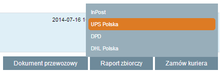 Rys. 71 Tworzenie raportu zbiorczego Krok 4 Możliwość ściągnięcia raportu pojawi nam się przy zamówieniach wchodzących w skład wygenerowanego raportu.