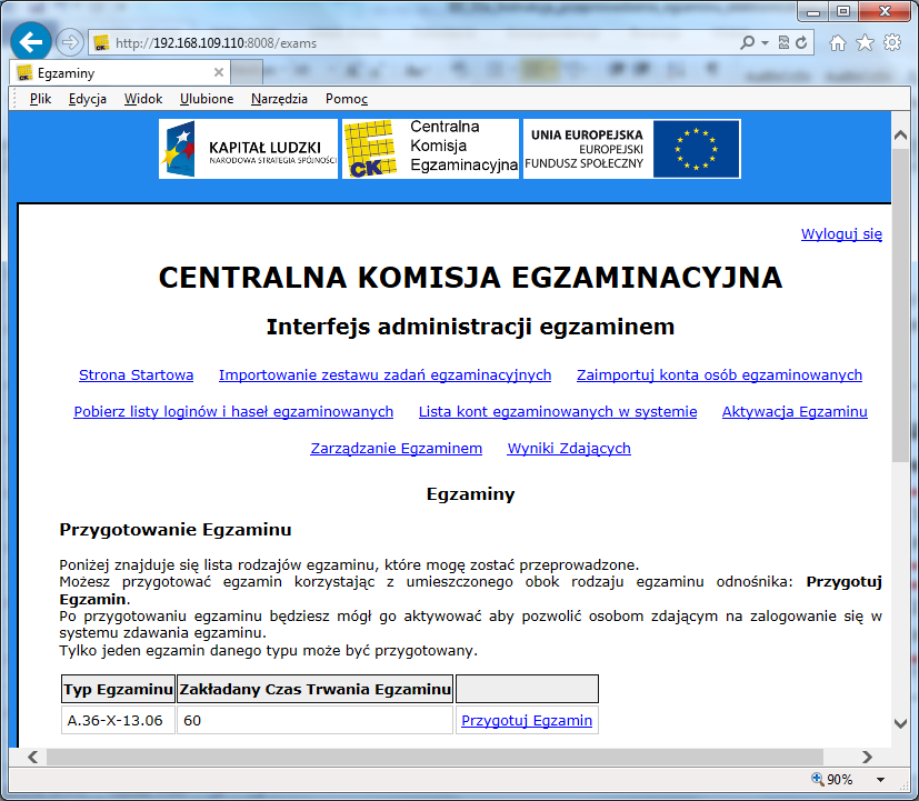 1. Wybierz tę opcję, aby przygotować egzamin 2. Wybierz tę opcję, aby przygotować zadany typ egzaminu Rys. e11 13.