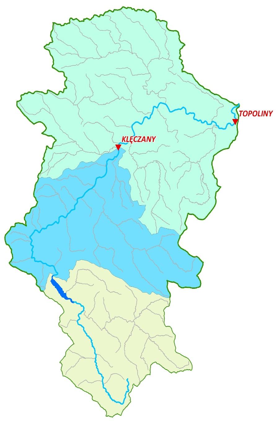 2 Zlewnia rzeki Ropa po zaporę Klimkówka 21 km 2 49 km 2 484 km 2 GORLICE Biecz 974 km 2 Zlewnia
