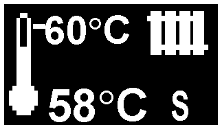 Należy wybrać początek i koniec danego przedziału czasowego oraz obniżenie temperatury zadanej dla wybranego przedziału. Dostępne są trzy przedziały w ciągu doby. 1 2 3 Legenda: 1.