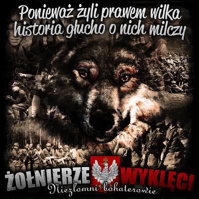 Ponieważ żyli prawem wilka Historia o nich głucho milczy Pozostał po nich w białym śniegu Żółtawy mocz i ślad ich wilczy.