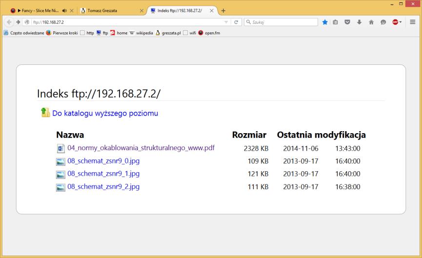 czyli ftp://192.168.27.