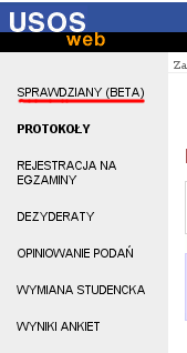 3. Logowanie się do serwisu Po trafieniu na stronę startową właściwego USOSweba trzeba zalogować się do systemu, w celu wskazania swojej tożsamości.