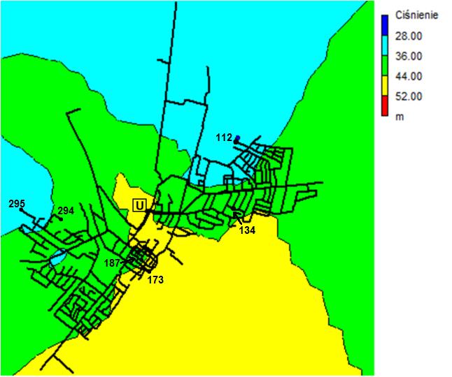 228 M. ORŁOWSKA-SZOSTAK, A. WRÓBEL Rys. 8. Mapa ciśnień dla rozbioru maksymalnego (19.05.2015 r. wtorek godz.