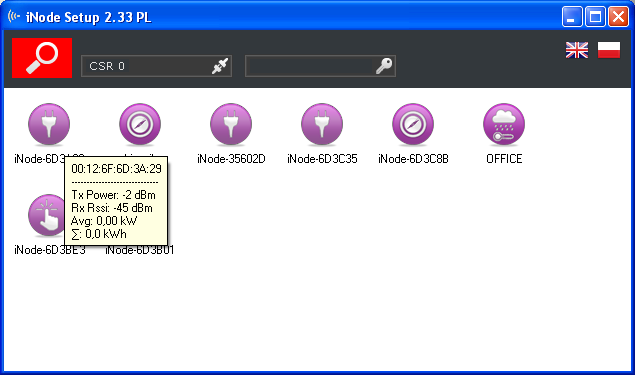 2. Konfiguracja inode Energy Meter Zainstaluj na PC program do konfiguracji urządzenia inode Setup oraz sterowniki BT4.0.