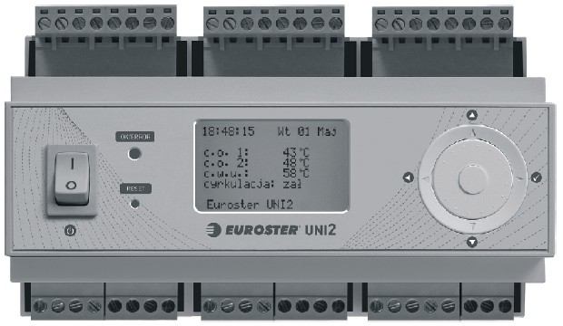 EUROSTER UNI2 INSTRUKCJA OBSŁUGI 1 EUROSTER UNI2 Pogodowy sterownik instalacji grzewczej PRODUCENT: P.H.P.U. AS, Chumiętki 4, 63-840 Krobia Aby w pełni wykorzystać możliwości sterownika i zapewnić prawidłową pracę instalacji c.