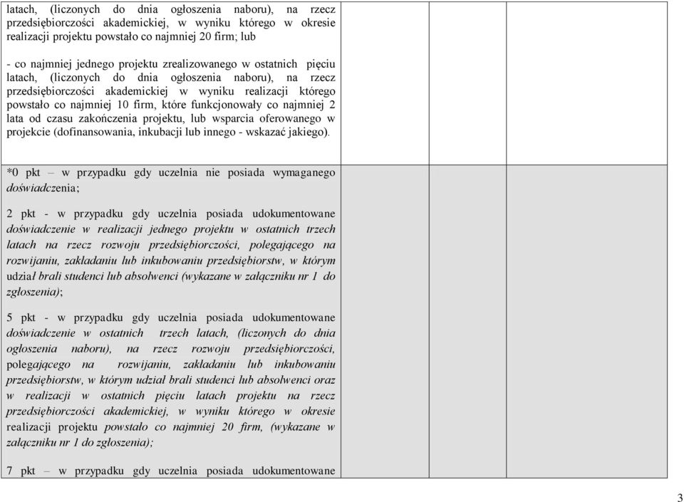 funkcjonowały co najmniej 2 lata od czasu zakończenia projektu, lub wsparcia oferowanego w projekcie (dofinansowania, inkubacji lub innego - wskazać jakiego).