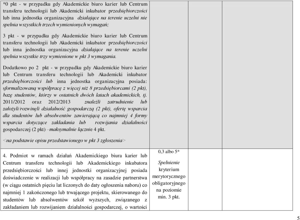 organizacyjna działające na terenie uczelni spełnia wszystkie trzy wymienione w pkt 3 wymagania.