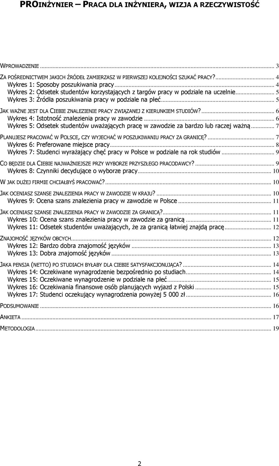 .. 5 JAK WAŻNE JEST DLA CIEBIE ZNALEZIENIE PRACY ZWIĄZANEJ Z KIERUNKIEM STUDIÓW?... 6 Wykres 4: Istotność znalezienia pracy w zawodzie.