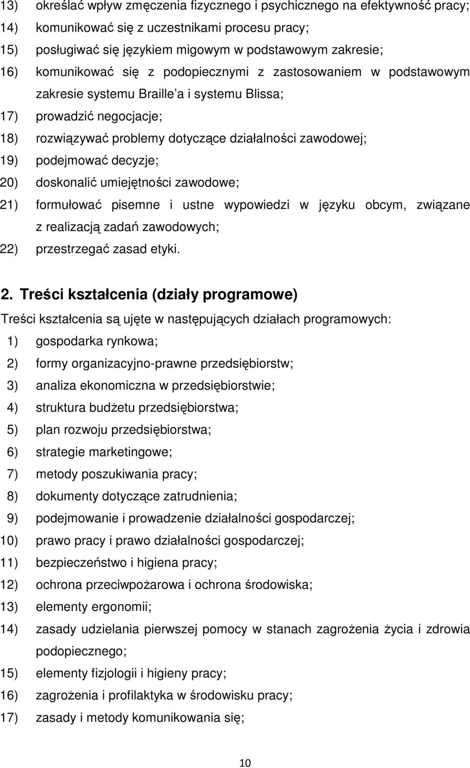 podejmować decyzje; 20