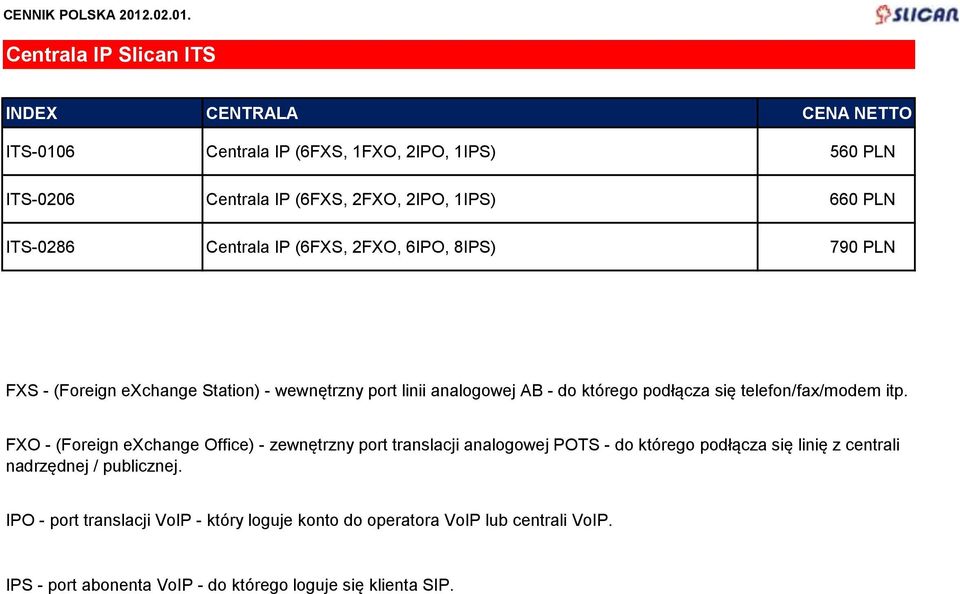 telefon/fax/modem itp.