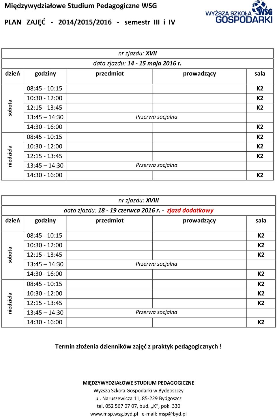 nr zjazdu: XVIII data zjazdu: 18-19 czerwca