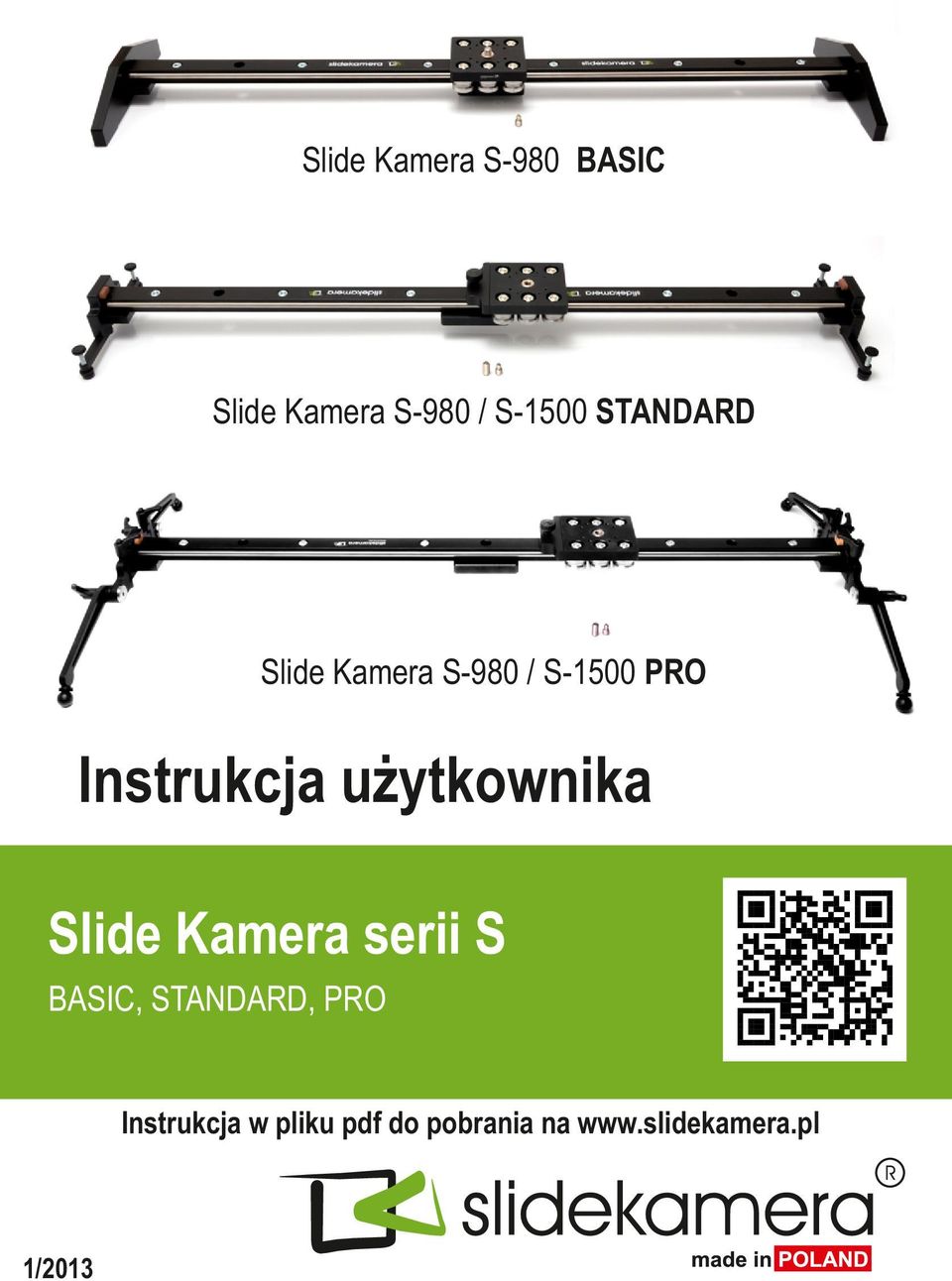 Instrukcja użytkownika BASIC, STANDARD, PRO