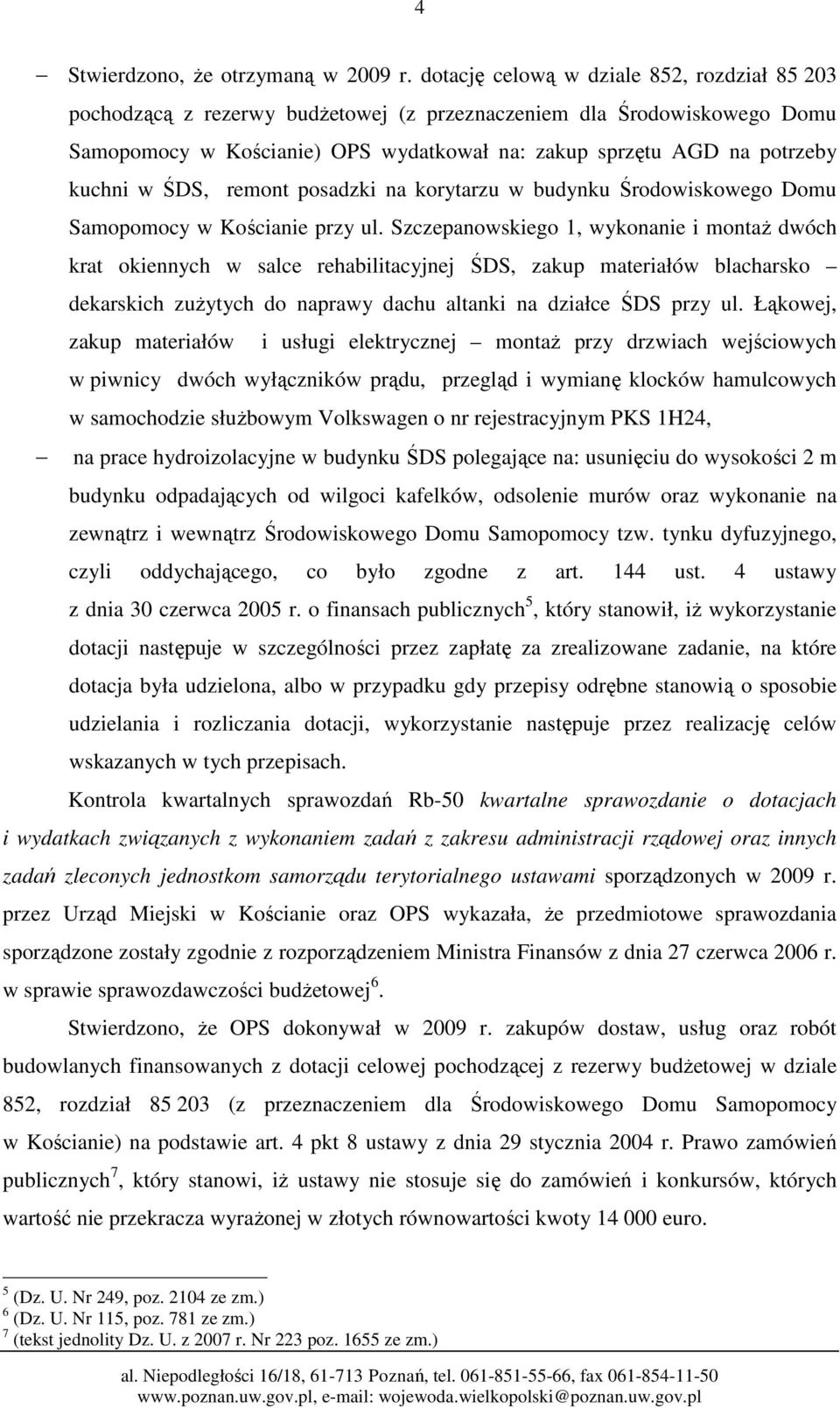 w ŚDS, remont posadzki na korytarzu w budynku Środowiskowego Domu Samopomocy w Kościanie przy ul.