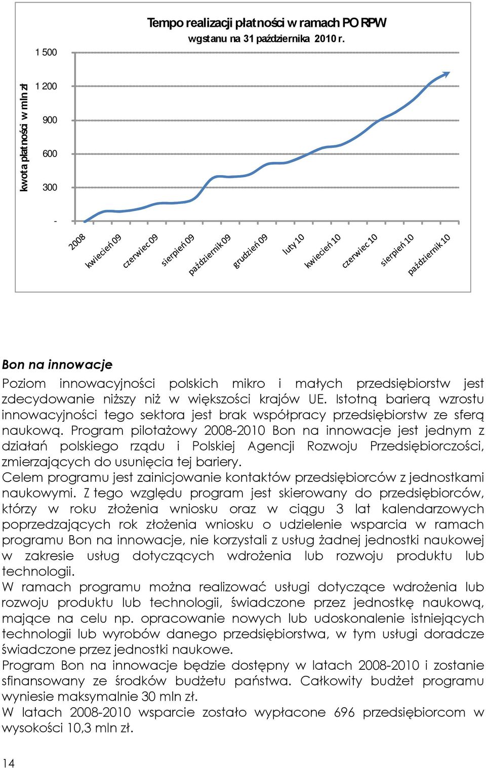 Istotną barierą wzrostu innowacyjności tego sektora jest brak współpracy przedsiębiorstw ze sferą naukową.