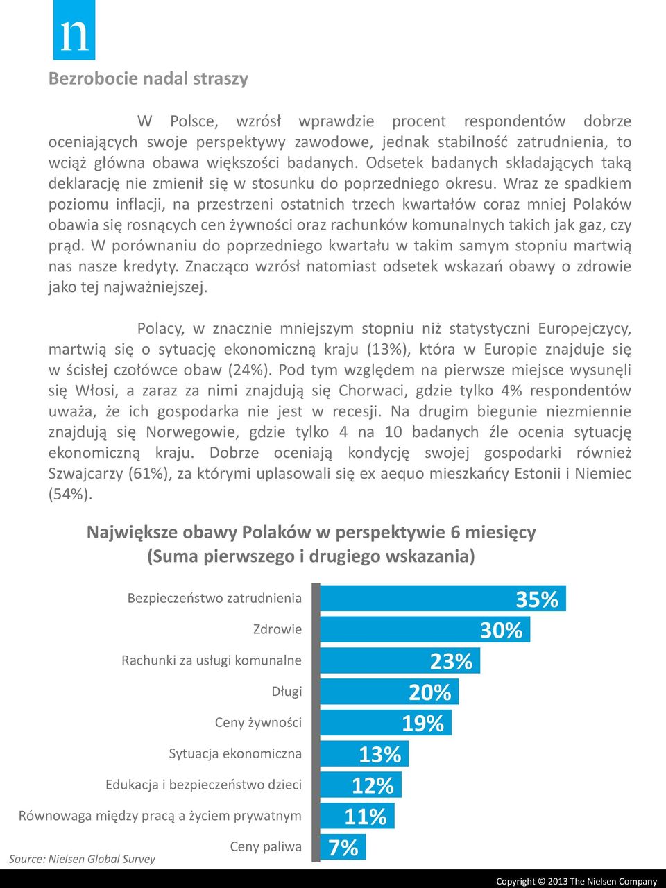 Wraz ze spadkiem poziomu inflacji, na przestrzeni ostatnich trzech kwartałów coraz mniej Polaków obawia się rosnących cen żywności oraz rachunków komunalnych takich jak gaz, czy prąd.