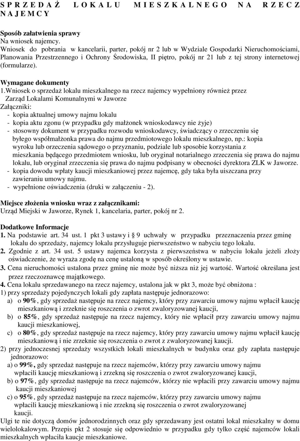 (formularze). Wymagane dokumenty 1.