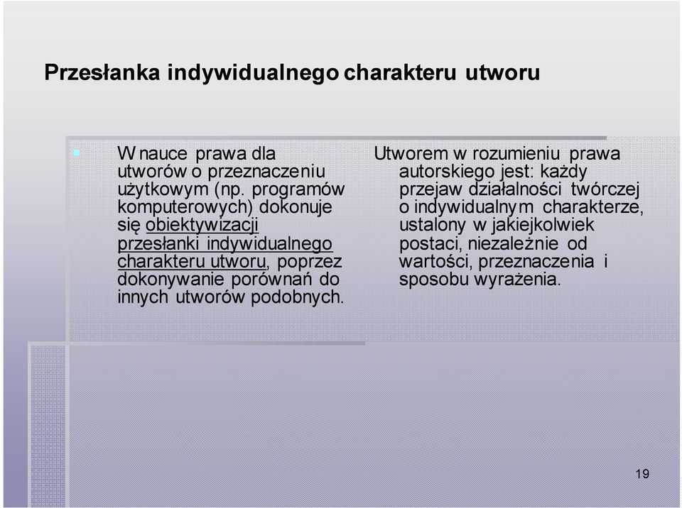 dokonywanie porównań do innych utworów podobnych.