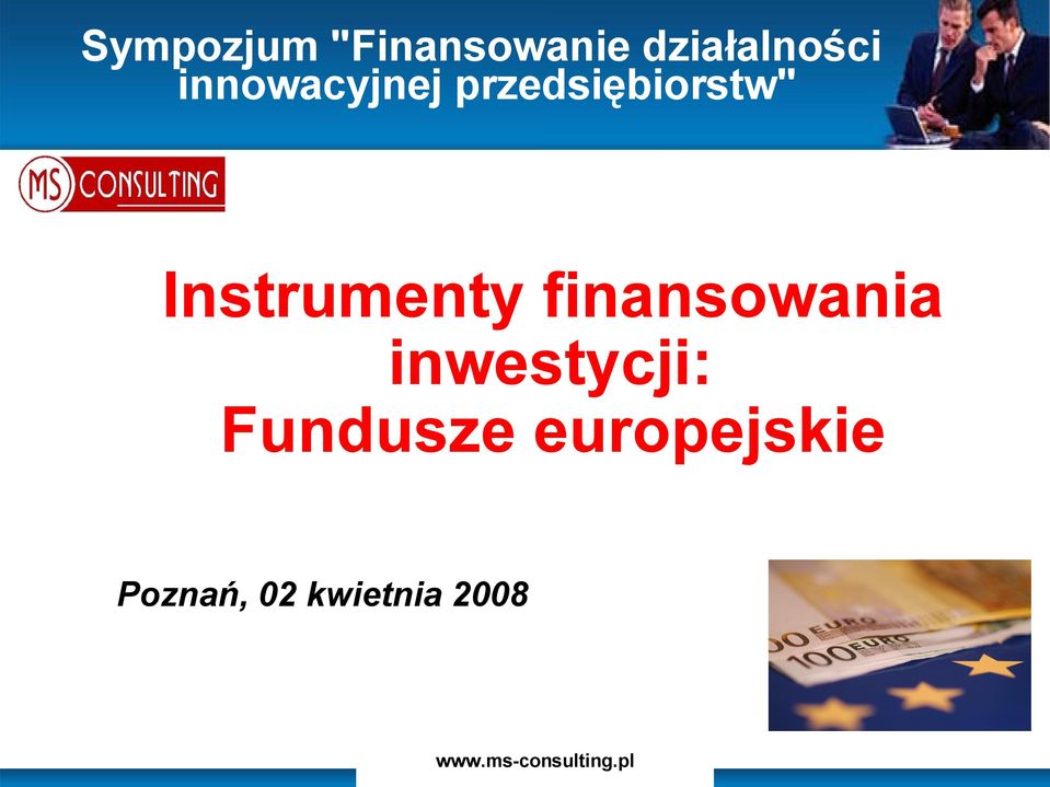 Instrumenty finansowania inwestycji: