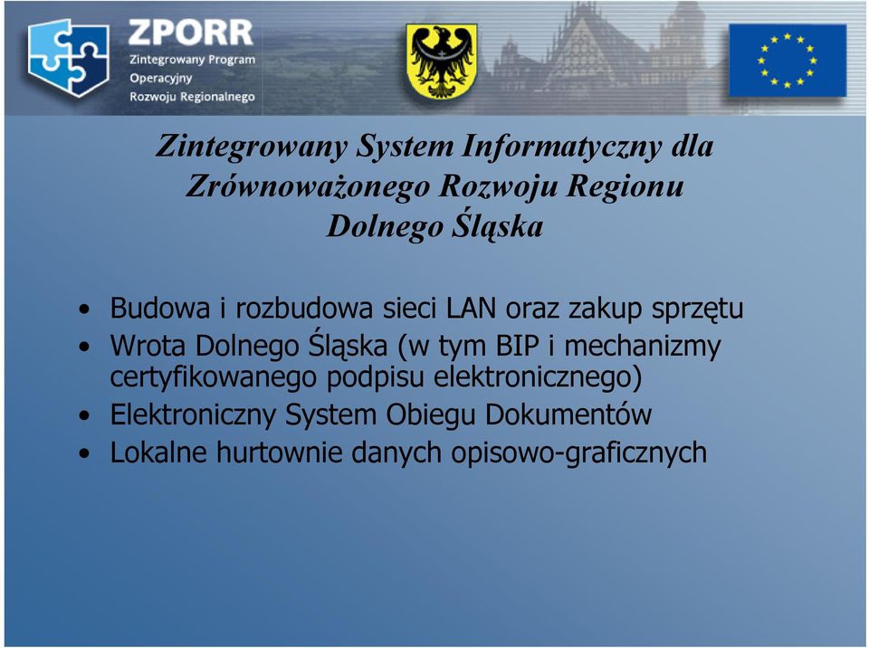 Dolnego Śląska (w tym BIP i mechanizmy certyfikowanego podpisu
