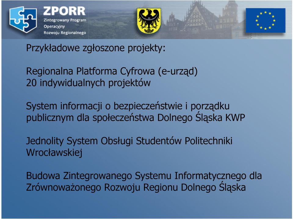 społeczeństwa Dolnego Śląska KWP Jednolity System Obsługi Studentów Politechniki
