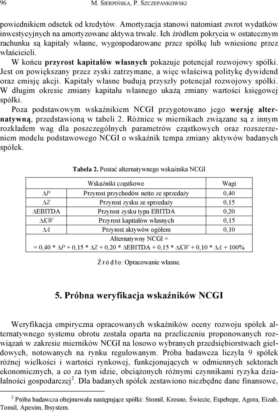 Jest on powiększany przez zyski zatrzymane, a więc właściwą politykę dywidend oraz emisję akcji. Kapitały własne budują przyszły potencjał rozwojowy spółki.