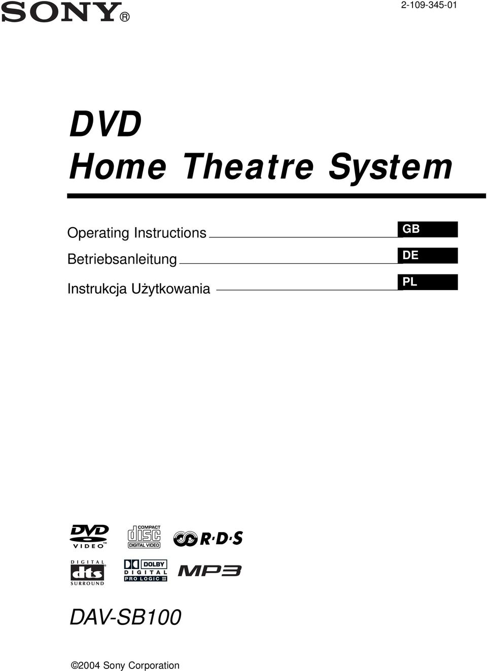 Betriebsanleitung Instrukcja