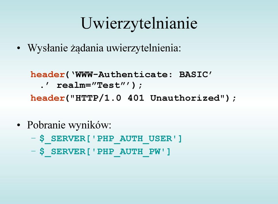 realm= Test ); header("http/1.