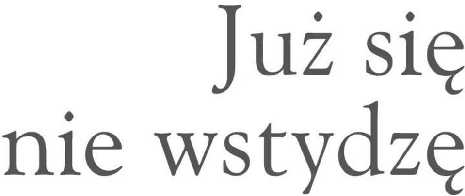 wstydzę