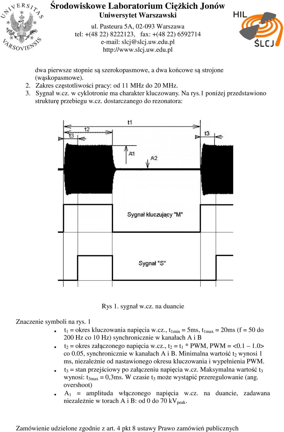 cz., t 2 = t 1 * PWM, PWM = <0.1 1.0> co 0.05, synchronicznie w kanałach A i B. Minimalna wartość t 2 wynosi 1 ms, niezależnie od nastawionego okresu kluczowania i wypełnienia PWM.