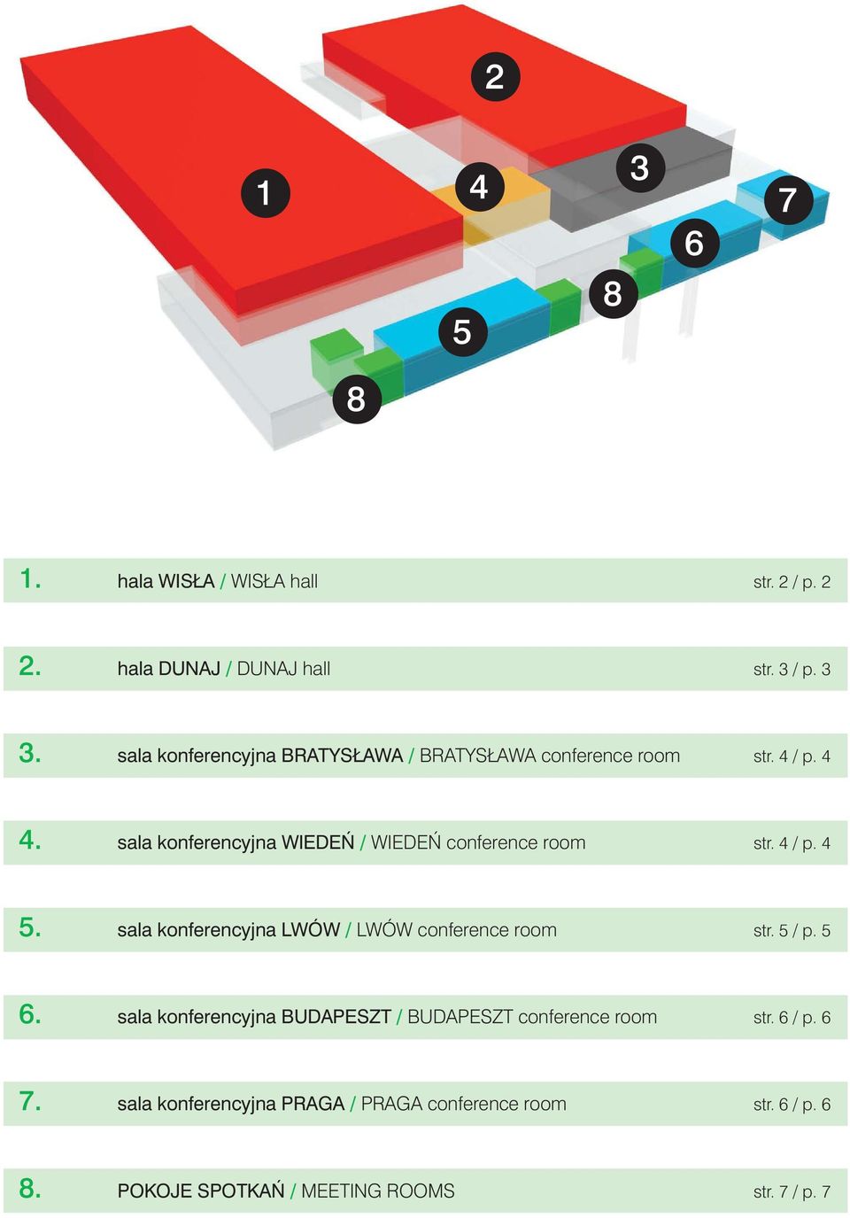sala konferencyjna WIEDE / WIEDE conference room str. 4 / p. 4 5. sala konferencyjna LWÓW / LWÓW conference room str.
