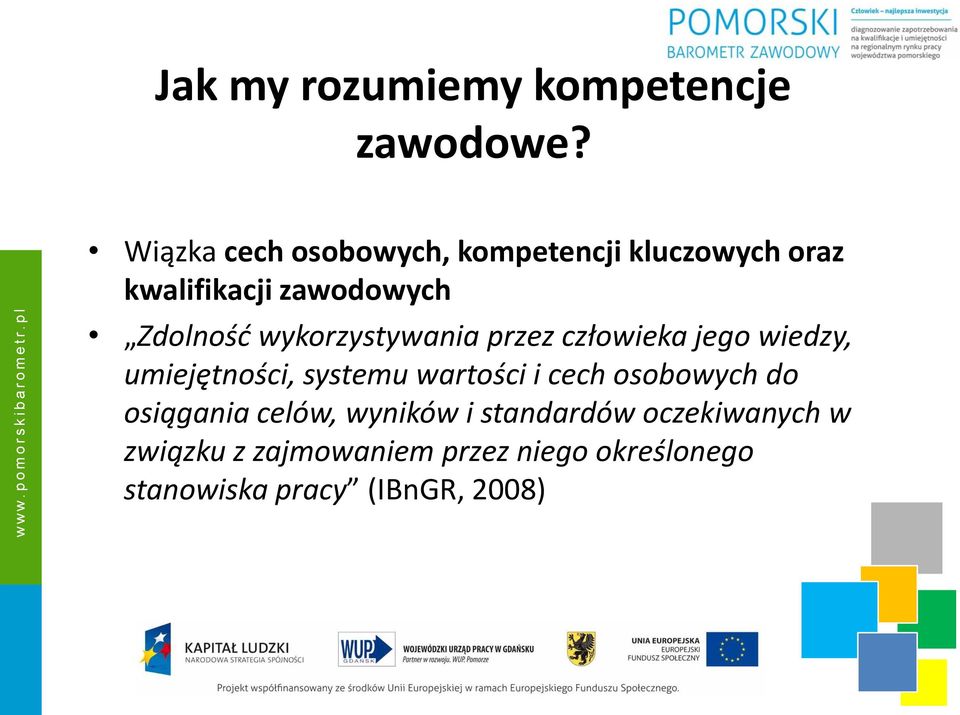 wykorzystywania przez człowieka jego wiedzy, umiejętności, systemu wartości i cech