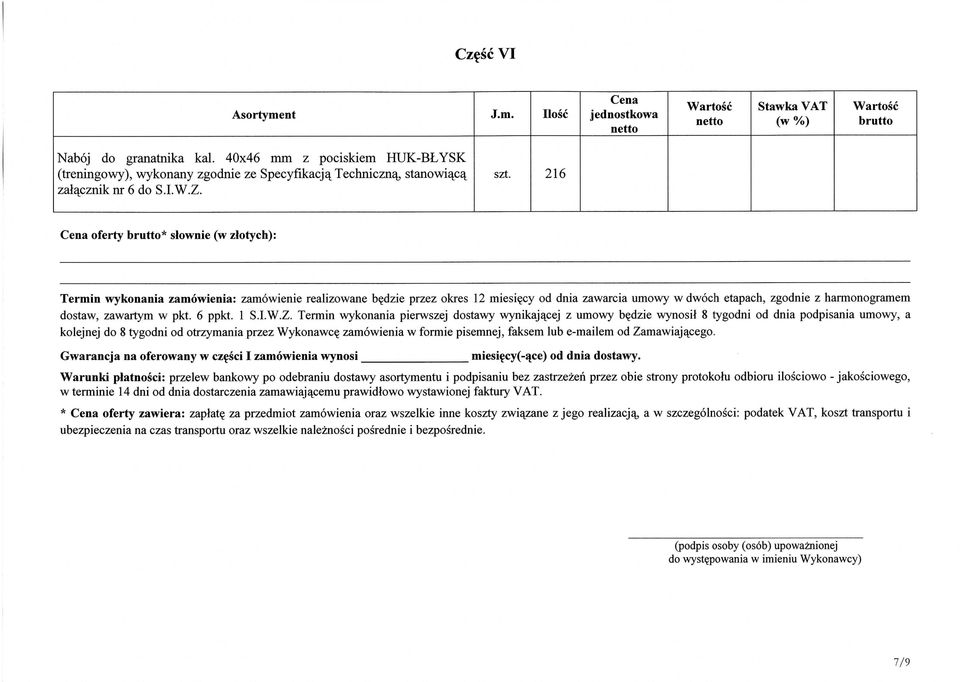 w pkt. 6 ppkt. 1 S.I.W.Z.