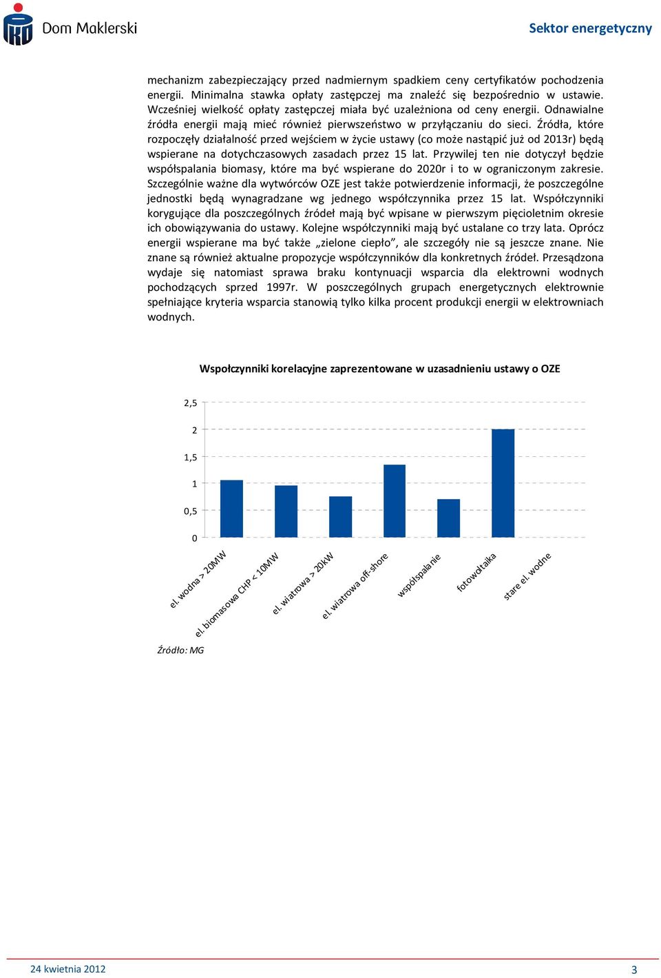 Źródła, które rozpoczęły działalność przed wejściem w życie ustawy (co może nastąpić już od 2013r) będą wspierane na dotychczasowych zasadach przez 15 lat.