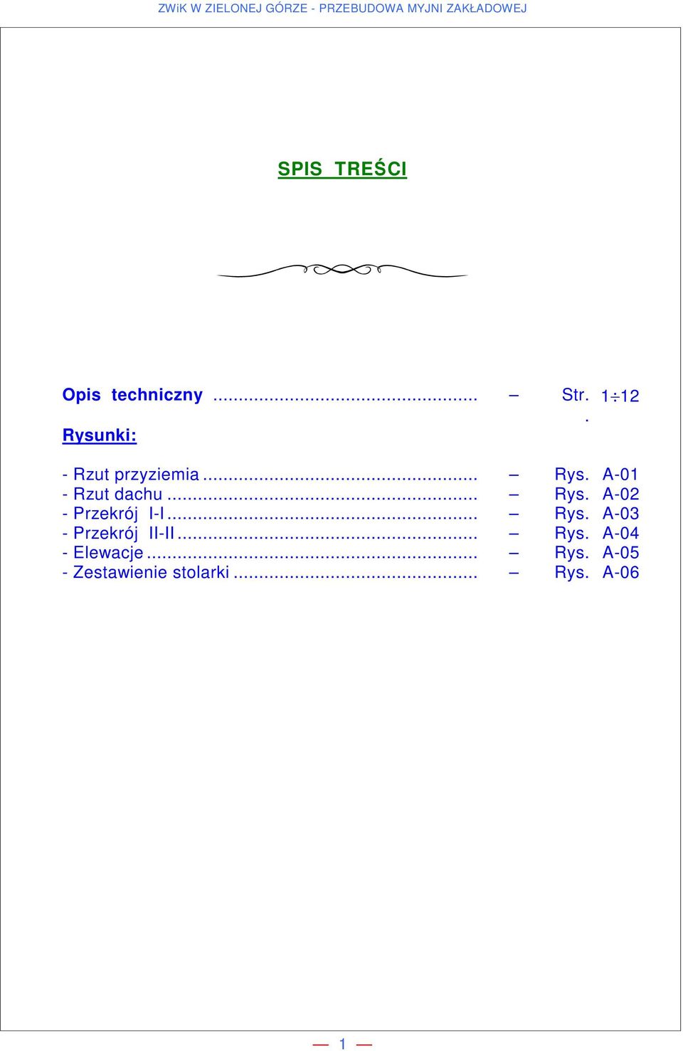 .. Rys. A-02 - Przekrój I-I... Rys. A-03 - Przekrój II-II.