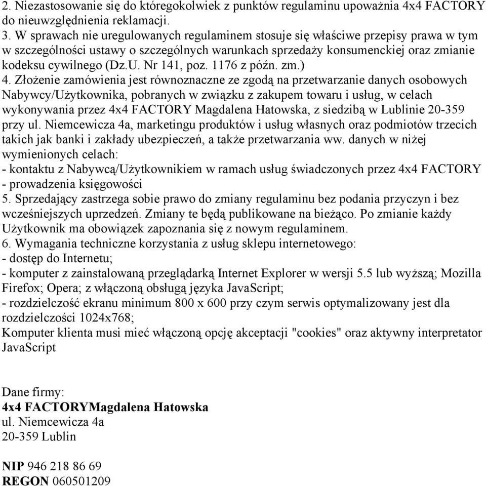 Nr 141, poz. 1176 z późn. zm.) 4.