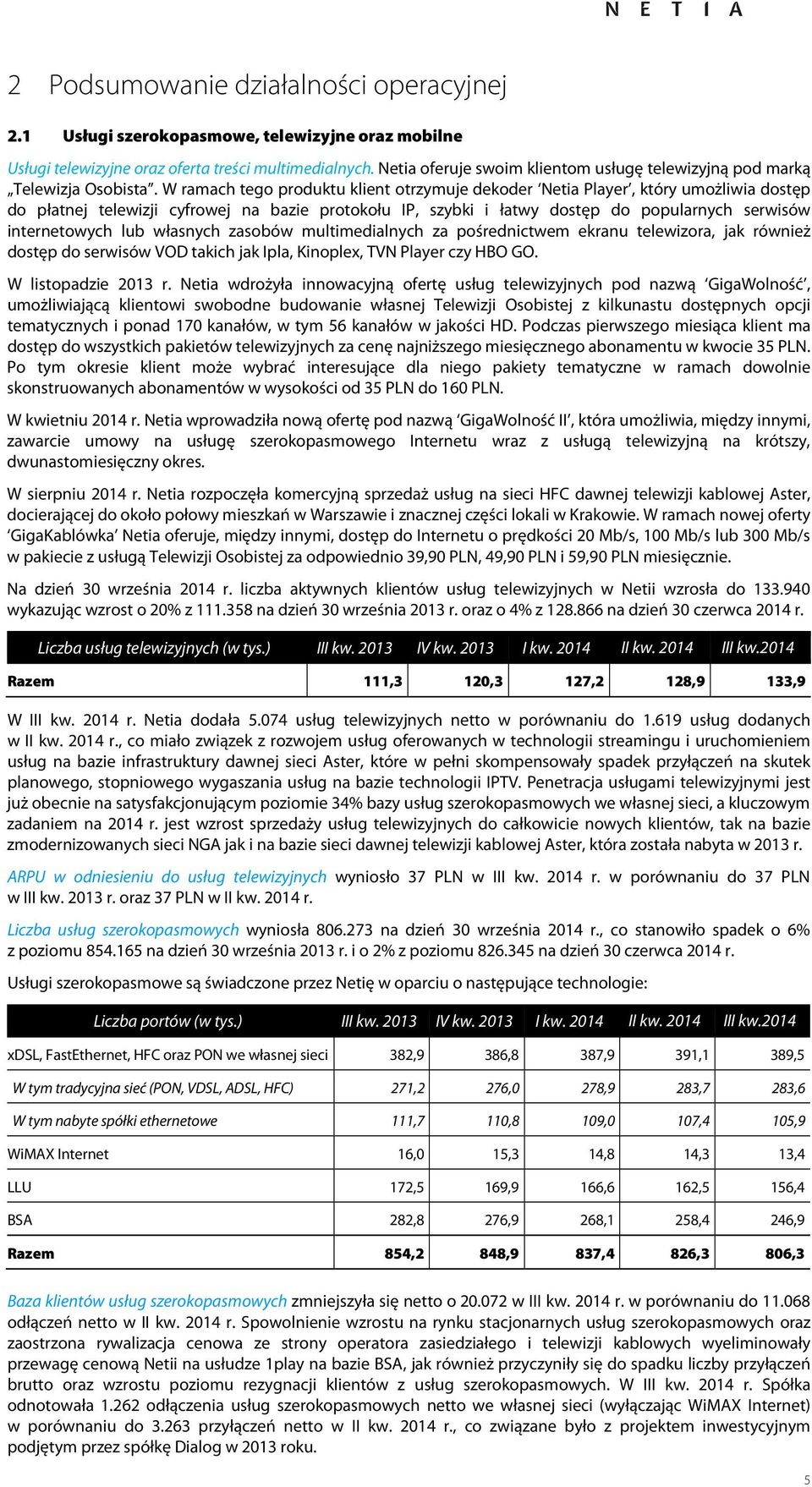 W ramach teg prduktu klient trzymuje dekder Netia Player, który umżliwia dstęp d płatnej telewizji cyfrwej na bazie prtkłu IP, szybki i łatwy dstęp d ppularnych serwisów internetwych lub własnych