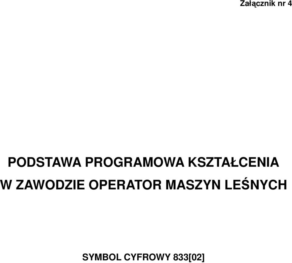 ZAWODZIE OPERATOR MASZYN