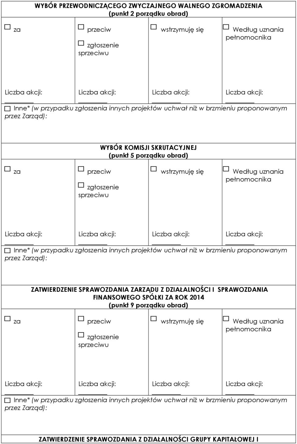 SPRAWOZDANIA ZARZĄDU Z DZIAŁALNOŚCI I SPRAWOZDANIA FINANSOWEGO SPÓŁKI ZA ROK