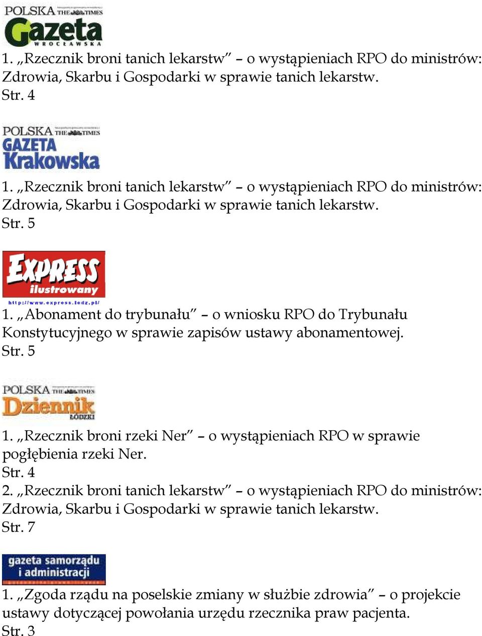 Abonament do trybunału o wniosku RPO do Trybunału Konstytucyjnego w sprawie zapisów ustawy abonamentowej. 1.