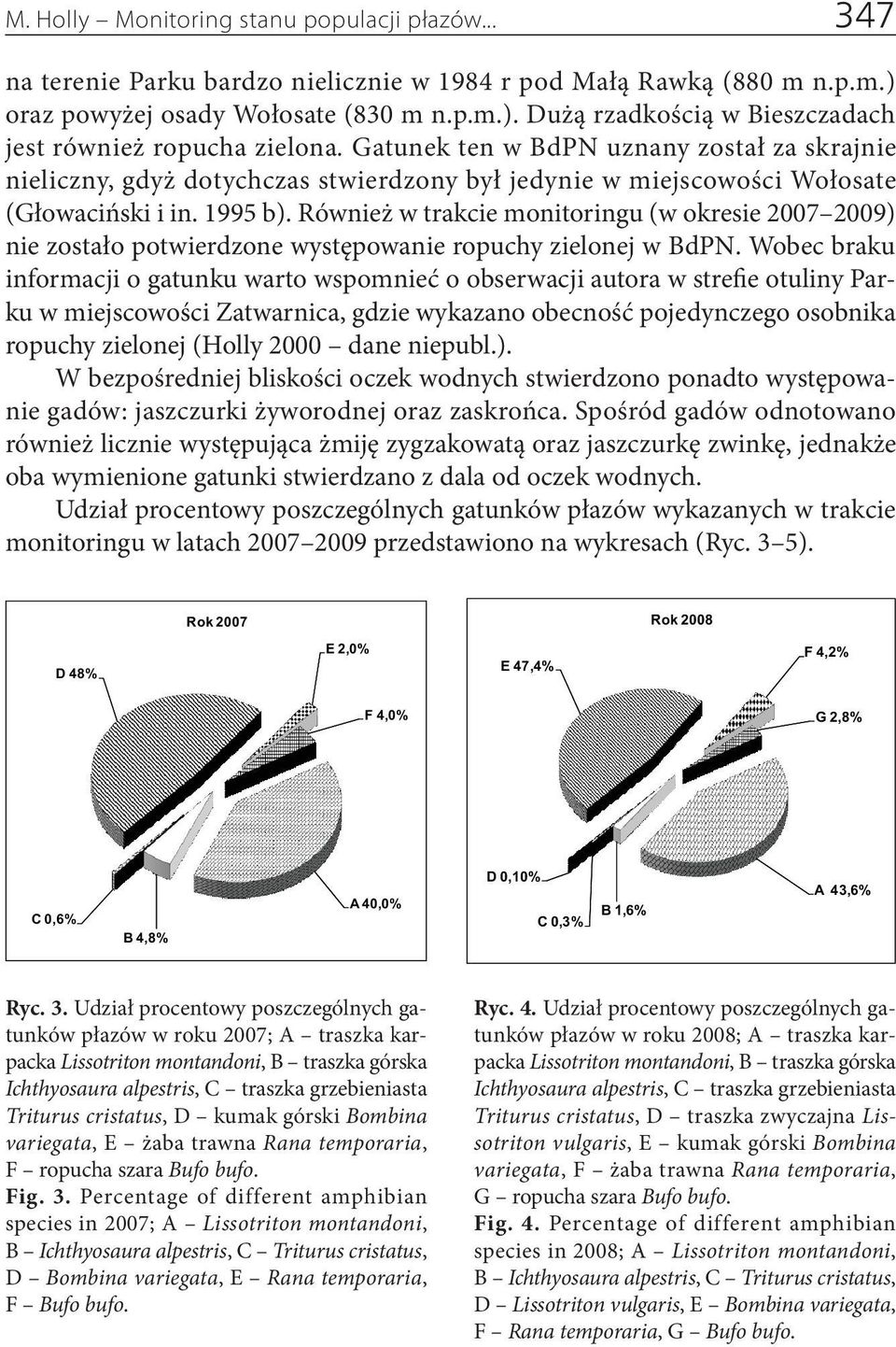 Również w trakcie monitoringu (w okresie 2007 2009) nie zostało potwierdzone występowanie ropuchy zielonej w BdPN.