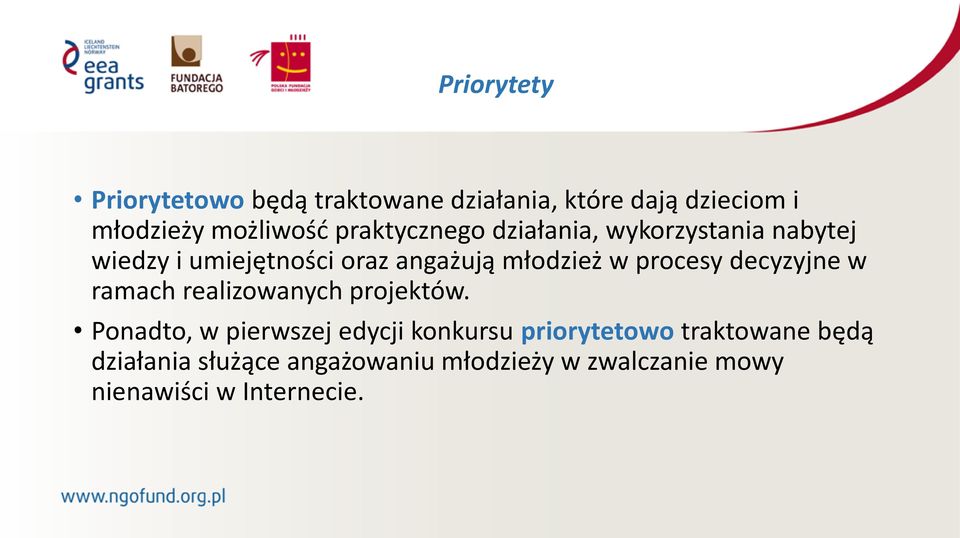 procesy decyzyjne w ramach realizowanych projektów.