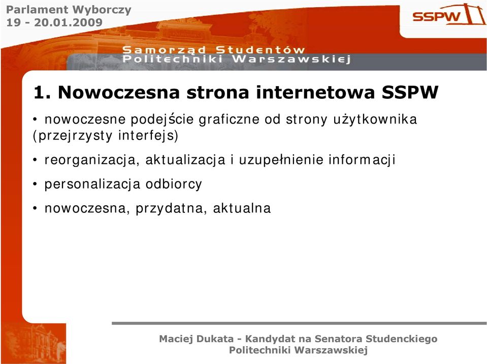 interfejs) reorganizacja, aktualizacja i uzupełnienie