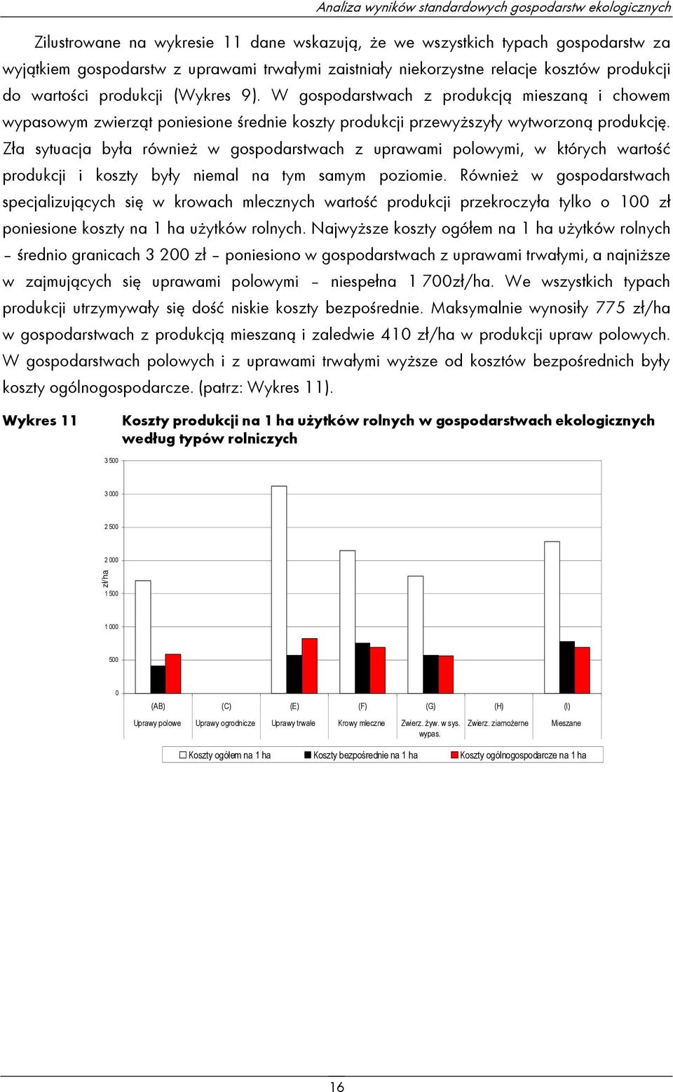 W gospodarstwach z produkcją mieszaną i chowem wypasowym zwierząt poniesione średnie koszty produkcji przewyższyły wytworzoną produkcję.