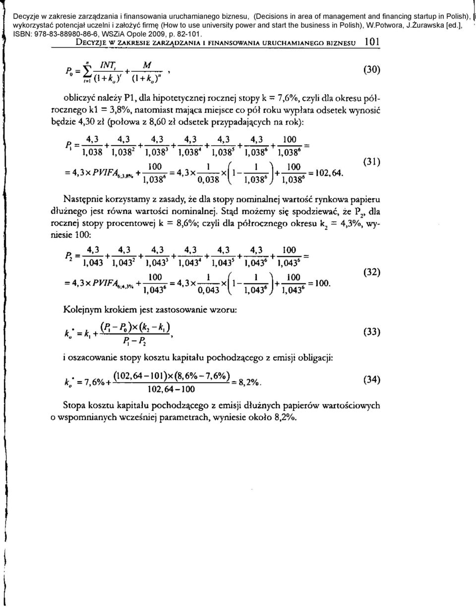 biznesu, (Decisions in area of